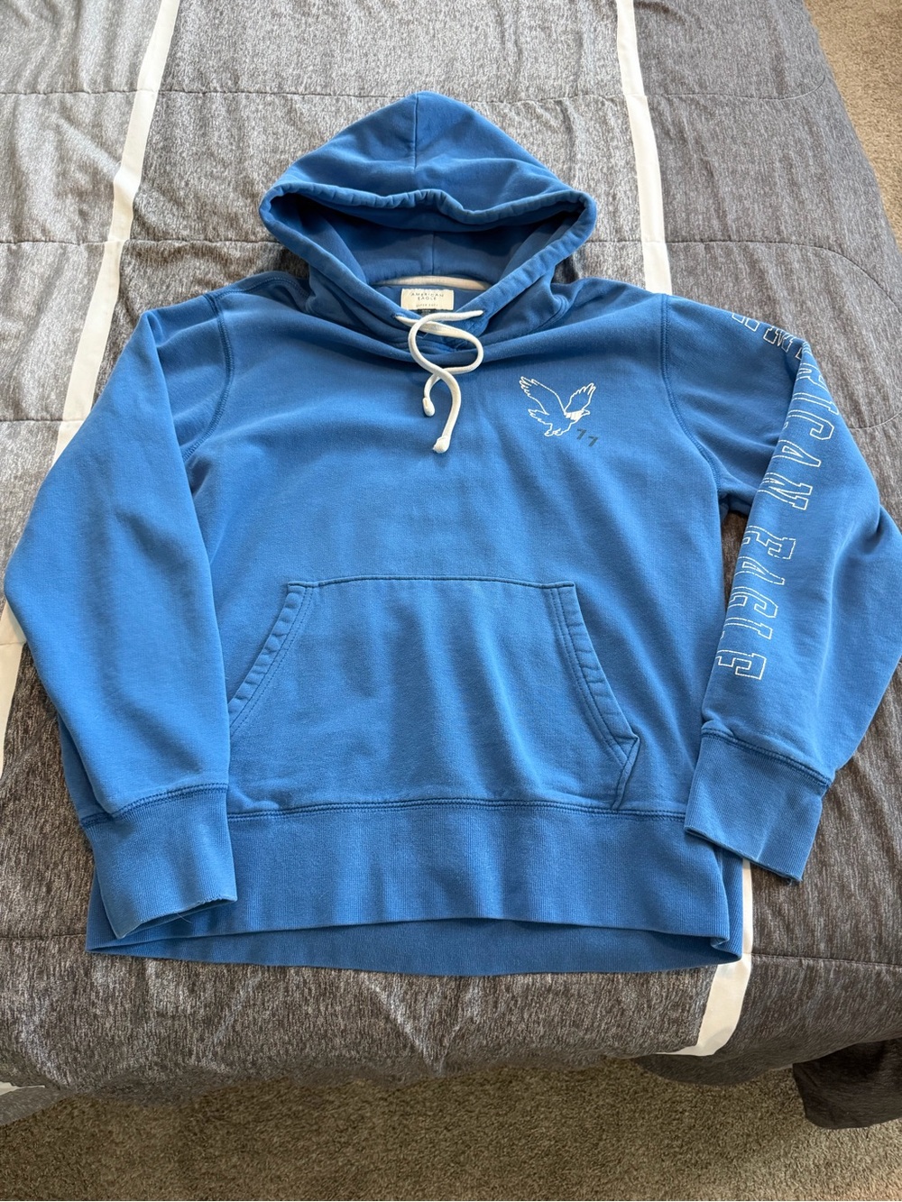 American Eagle Outfitters Blue Pullover Hoodie